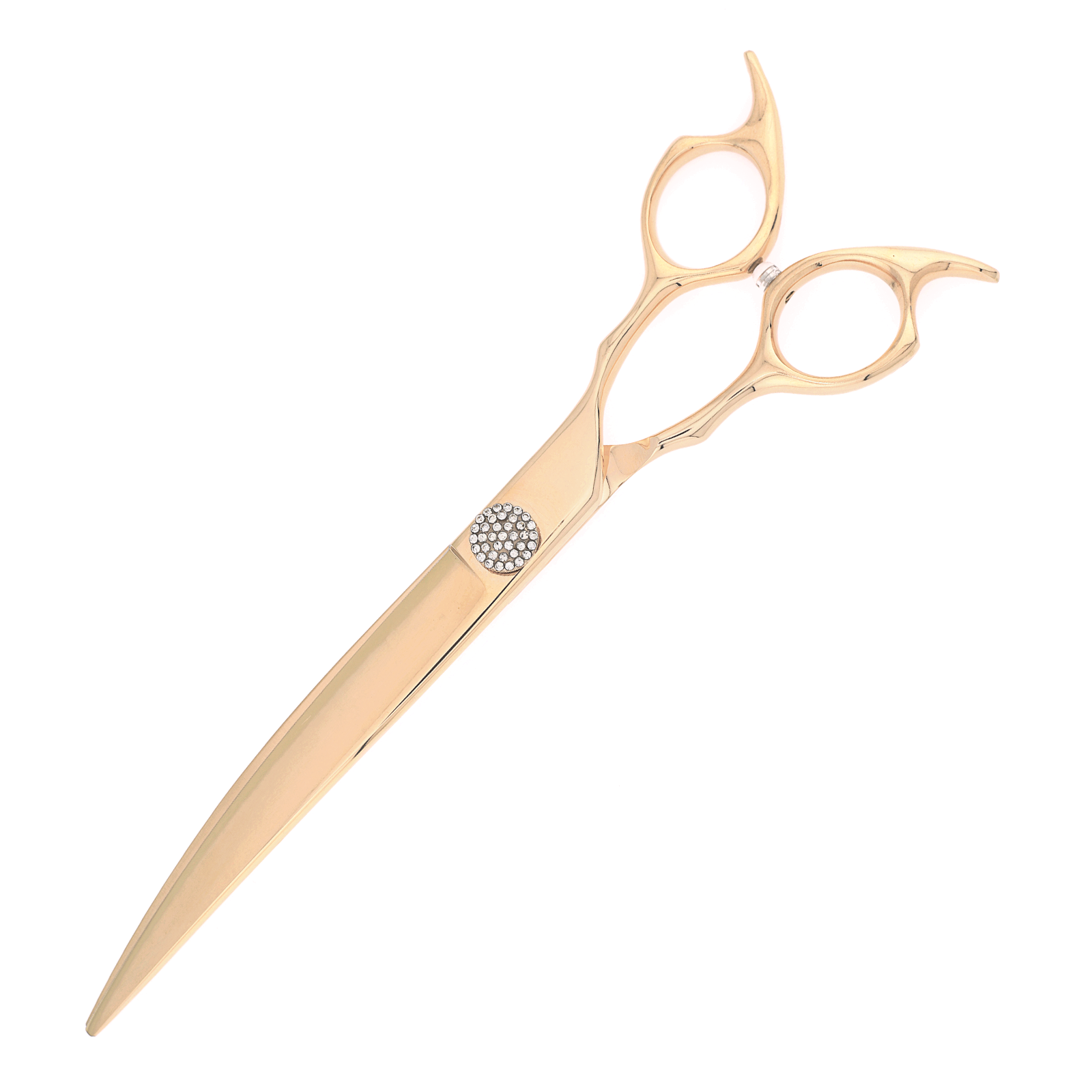Titan Shears - Curved Rose Gold 440C Convex RH OFF 8" image 1